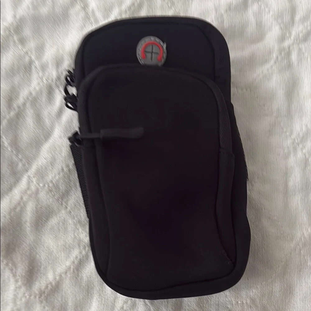 Black Cell Phone Arm Pouch
